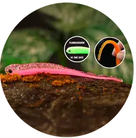 Redbass smáček big snake pink g uv color - 20 cm 24,5 g