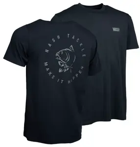 Nash tričko make it happen carp logo t-shirt black - s