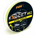 Fox splétaná šňůra exocet mk2 spod braid 300 m yellow průměr 0,18 mm / nosnost 9,07 m