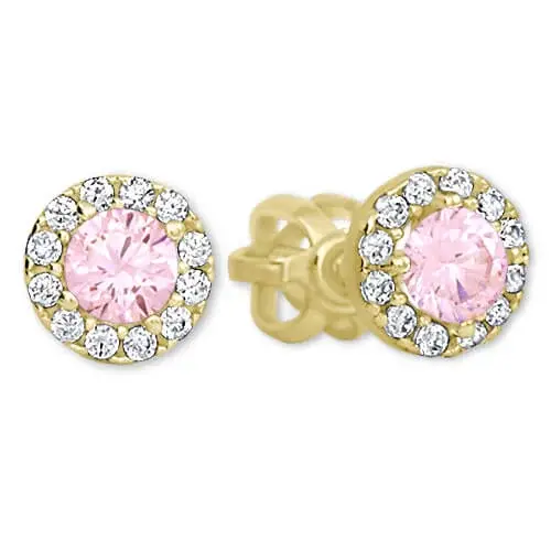 Soliter Zlaté peckové náušnice s krystaly 745 239 001 00806 0000400