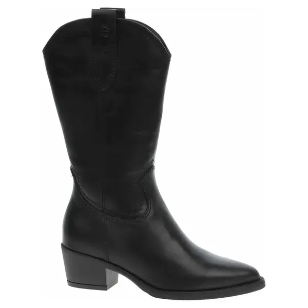 Dámské kozačky Tamaris 1-25701-41 black leather 37