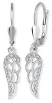 Soliter Třpytivé stříbrné náušnice Andělská křídla 436 001 00569 04