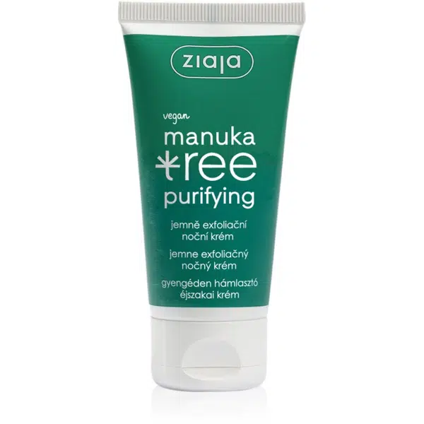 Ziaja Manuka Tree Purifying exfoliační noční krém pro mastnou a smíšenou pleť 50 ml