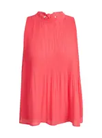 Tmavo ružová dámska plisovaná blúzka ORSAY