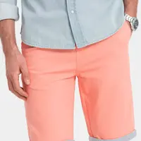 Pánske chino šortky Ombre s džínsovým lemom