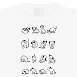 Dámske tričko psie kusy, S