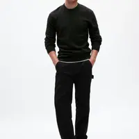 Tmavosivý pánsky basic sveter GAP