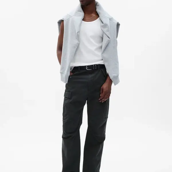 Čierne pánske cargo nohavice GAP