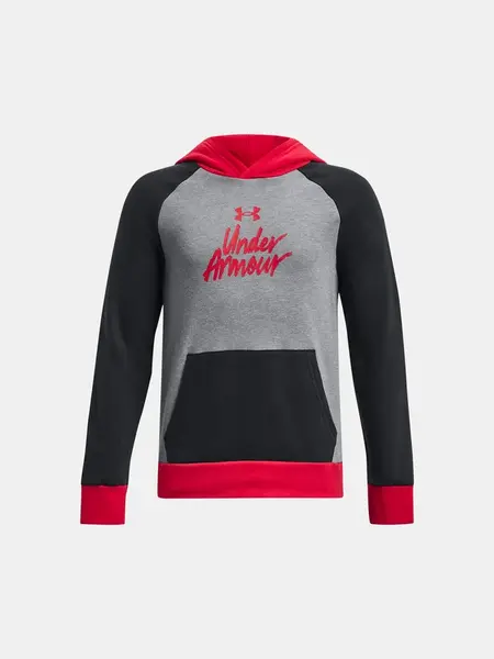 Under Armour Pulover UA Rival Fleece Script CB HD-BLK - Kluci