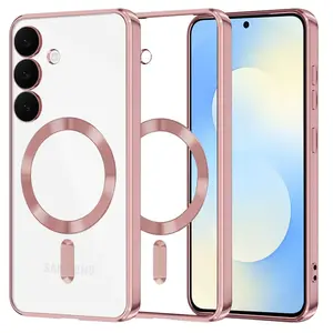 Techsuit Luxury Crystal MagSafe, Samsung Galaxy S25 FE, růžový