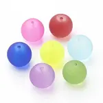 Baking Paint Transparent Glass Beads Strands