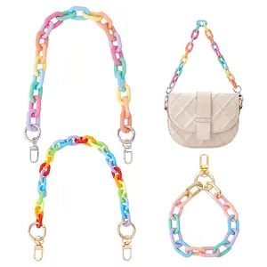 2Pcs Opaque Spray Painted Acrylic Bag Handles