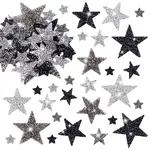 66Pcs 12 Styles Star Glitter Hotfix Rhinestone
