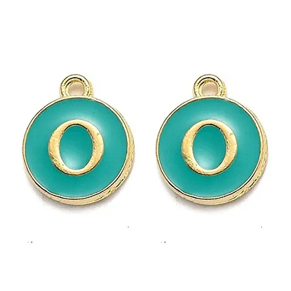 Golden Plated Alloy Enamel Charms