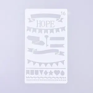 Plastic Reusable Drawing Painting Stencils Templates