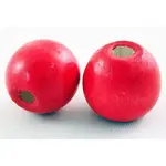Dyed Natural Wood Beads