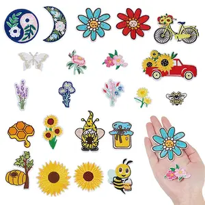 2 Sets 2 Styles Polyester Iron on/Sew On Patches