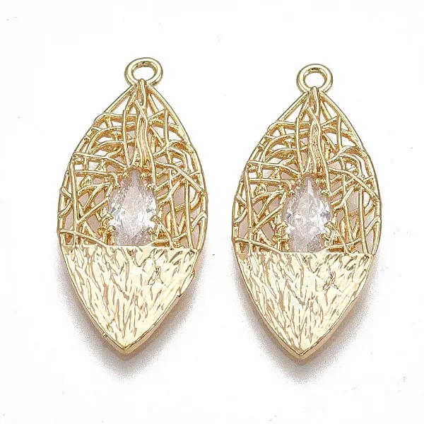 Brass Filigree Pendants