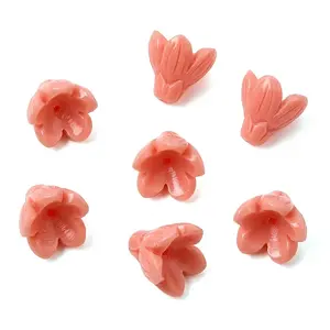 Dyed Synthetic Coral Carved Beads