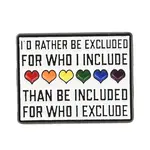 Pride Month Rainbow Heart Enamel Brooches