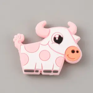 Cow Silicone Beads