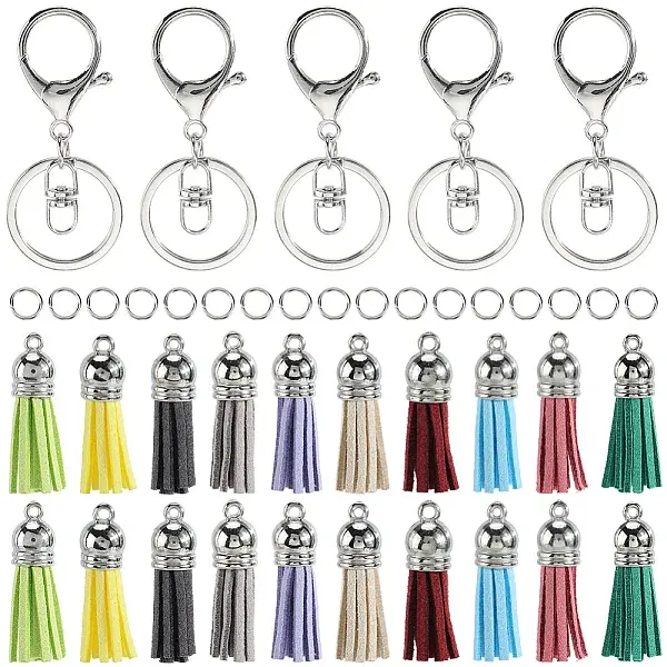 DIY Faux Suede Tasse Keychain Making Kits