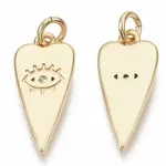Brass Micro Pave Cubic Zirconia Pendants