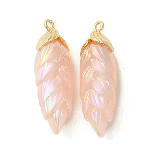 Rainbow Iridescent Plating Resin Pendants