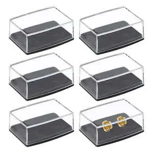 Transparent PS Plastic Cufflink Packaging Boxes