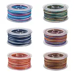 6 Rolls 6 Colors Segment Dyed Polyester Thread
