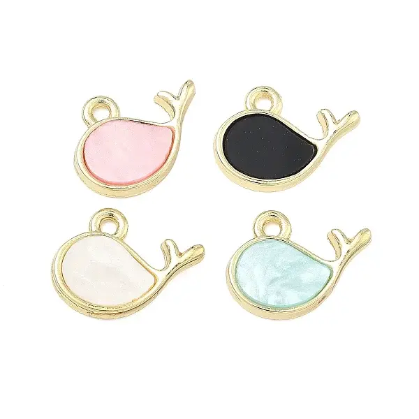 Alloy Epoxy Resin Pendants