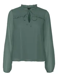 VERO MODA Blúzka 'MILLA'  tmavozelená
