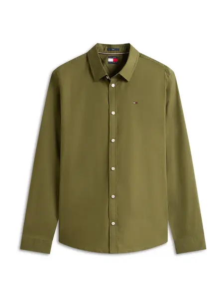 Tommy Jeans Košeľa  olivová