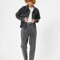 Koton Baggy Jeans High Waist Loose Fit Elastic Waist Straight Leg - Baggy Jeans