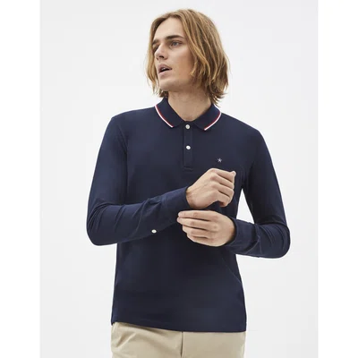 Pánské triko s dlouhým rukávem Celio Collar