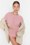 Trendyol růžové pletené body