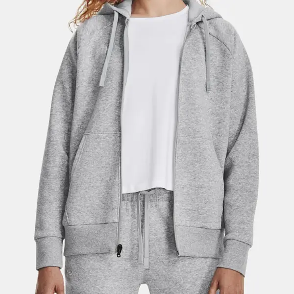 Under Armour Mikina UA Rival Fleece FZ Hoodie-GRY - Dámské
