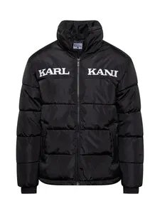 Karl Kani Prechodná bunda 'Essential'  čierna / biela