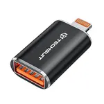 Techsuit Premium OTG adaptér HyperPort (A6) USB - Lightning, černooranžový