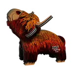 EUGY Kráva skotská 3D kartonová skládačka
