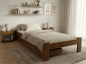 Posteľ Ada 80 x 200 cm, dub Rošt: S lamelovým roštom, Matrac: Matrac SOMMERA 18 cm