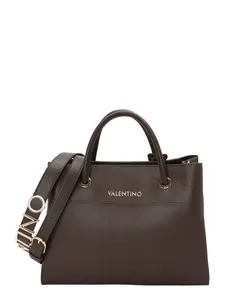 VALENTINO Kabelka 'ALEXIA'  tmavohnedá / zlatá