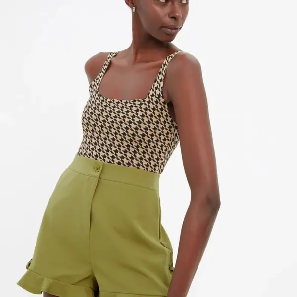 Trendyol Khaki Tie Shorts & Bermuda