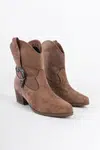 Capone Outfitters Suede Pull-On Women's Cowboy Boots