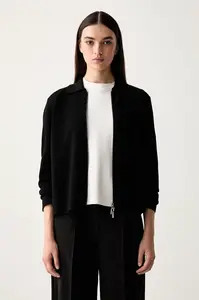 MM by Max Mara  rozepínací svetr dámský vlněný MMLSNACK