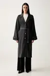MM by Max Mara kabát dámský s viskózou MMLESPOSTO
