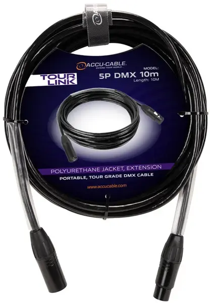 Accu cable Tour Link 5P DMX 10m