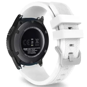 BStrap Silicone Sport remienok na Xiaomi Haylou Solar LS05, white