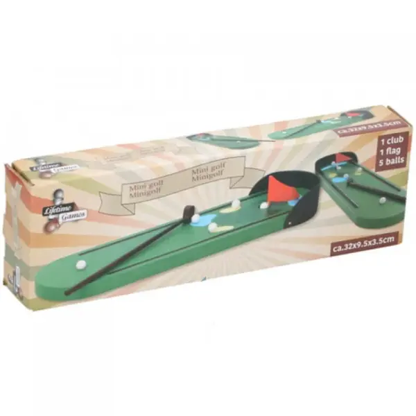 Drevenná hra mini golf-