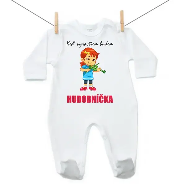 Boodyy Overal Keď vyrastiem budem hudobníčka 62 (2-4 mesiace)